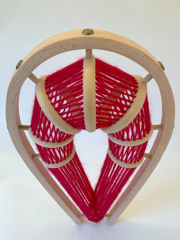 Form with Exoskeleton (2021)
Wood, Wool Yarn and Metal Hardware